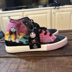 Disney Nightmare Before Christmas High Top Lace Up sneaker Shoes Women’s 10 NEW